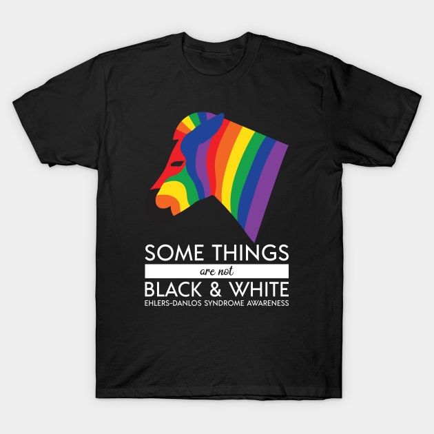 Ehlers Danlos Some Things Are Not Black And White T-Shirt by Jesabee Designs